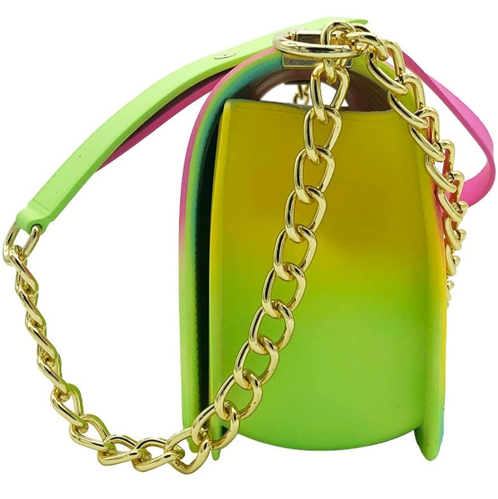 QUILTED RAINBOW SILICONE SHOULDER BAG - Picture 6 of 8